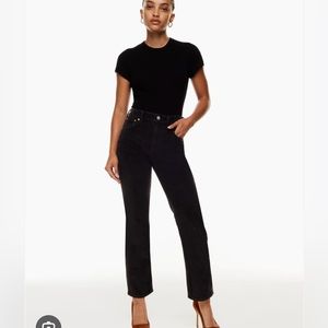 Aritzia Denim Forum Arlo Highwaisted Straight Leg Jean